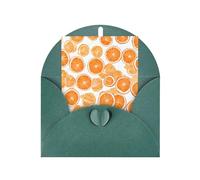 JIAGLINDE Peach Print Blank Greeting Cards, Love Buttons, Pearl Paper Envelopes Suitable For Various Occasions - Anniversary Cards, Thank You Cards, Holiday Cards, Wedding Cards, Congratulations.