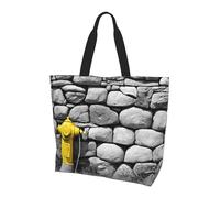 JIAGLINDE Pebble Stone Print Tote Bag Women Single Shoulder Leisure Bag Multi-Purpose Large Shopping Bag
