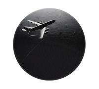 JIAGLINDE Plane Flying Over The Sea Print Round Cloth Mousepad, Non Slip Washable Rubber Base Mousepad for Office Desktop Laptops Wireless Mice 8in