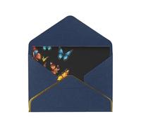 JIAGLINDE Pretty Butterfly Print Advanced Feeling Blank Greeting Cards Pearl Paper Envelopes Anniversary Cards Thank You Cards,Wedding Wishes Birthday Thanksgiving Christmas Card.