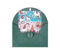 JIAGLINDE Rainbow Print Blank Greeting Cards, Love Buttons, Pearl Paper Envelopes Suitable For Various Occasions - Anniversary Cards, Thank You Cards, Holiday Cards, Wedding Cards, Congratulations.