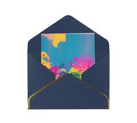 JIAGLINDE Scrawled-Upon Wall Print Advanced Feeling Blank Greeting Cards Pearl Paper Envelopes Anniversary Cards Thank You Cards,Wedding Wishes Birthday Thanksgiving Christmas Card.