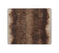 JIAGLINDE Snake Skin Print Square Cloth Mousepad, Non Slip Washable Rubber Base Mousepad for Office Desktop Laptops Wireless Mice 7x9 in