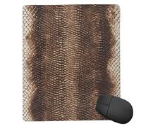 JIAGLINDE Snake Skin Print Square Cloth Mousepad, Non Slip Washable Rubber Base Mousepad for Office Desktop Laptops Wireless Mice 7x9 in