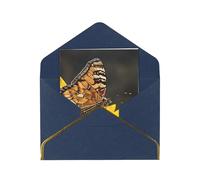 JIAGLINDE Sunflower Butterfly Print Advanced Feeling Blank Greeting Cards Pearl Paper Envelopes Anniversary Cards Thank You Cards,Wedding Wishes Birthday Thanksgiving Christmas Card.