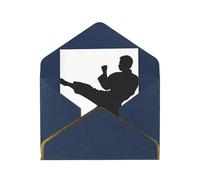 JIAGLINDE Taekwondo Martial Arts Print Advanced Feeling Blank Greeting Cards Pearl Paper Envelopes Anniversary Cards Thank You Cards,Wedding Wishes Birthday Thanksgiving Christmas Card.