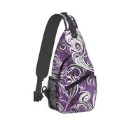 JIAGLINDE The Sea Witch Inspired Print Cross Chest Bag Diagonally,Sling Backpack Fashion Travel Hiking Daypack Crossbody Shoulder Bag For Men Women.
