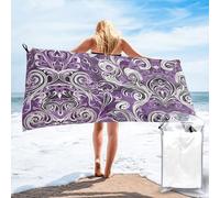 JIAGLINDE The Sea Witch Inspired Print Quick Dry Sand Free Beach Towel, Super Absorbent Bath Towel Suitable for Swimming Pools Bathrooms Fitness Picnics Camping Travel Yoga Blankets 31.5x63 in.