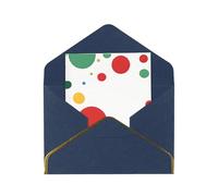 JIAGLINDE Twister Polka Dots Print Advanced Feeling Blank Greeting Cards Pearl Paper Envelopes Anniversary Cards Thank You Cards,Wedding Wishes Birthday Thanksgiving Christmas Card.