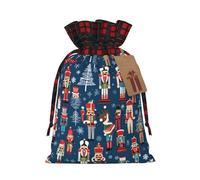 JIAGLINDE Women'S Nutcracker Ballet Xmas Dance Print Christmas Gift Bags Xmas Present Bags With Gift Tag Halloween Candy Bags For Wrapping Gifts For Birthday Wedding (S/M)