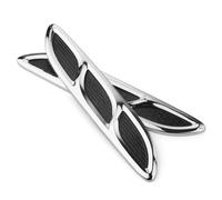 JIAHAI 2 Pcs Car Hood Vent Stickers for FIAT Grande Punto 2006-2012, Body Side Vent Decal, Car Bonnet Air Vents, Auto Air Flow Covers for Bonnet Scoop, Hood Grille