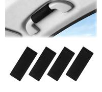 JIAHAI 4PCS Car Interior Door Handle Protective Cover for VW Taigo CS I 2021-2024, Pull Handle Covers, Soft Grab Handles Protector, Protective Handle Decoration Inside,Black