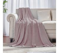 JIAHANNHA Dusty Rose Purple Pink Throw Blanket Fleece Blanket 60"x80",Super Soft Cozy Plush Throw Blanket for Couch Sofa Bed,Warm and Lightweight Bed Blankets for Adults