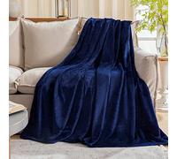 JIAHANNHA Fleece Plush Throw Blanket Navy Blue(50 by 60 Inches),Super Soft Fuzzy Cozy Flannel Blanket for Couch Sofa.Microfiber Blanket Lightweight