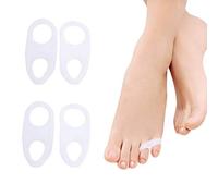 JIAHAO 2 Pairs New Silicone Gel Little Toe Valgus Corrector Hallux Valgus Separator Straightener