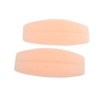 JIAHAO 2pcs Silicone Non Slip Women Shoulder Pads Bra Strap Cushion Pain Relief Comfort (Skin)