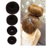 JIAHAO 4 Pieces OPCC Hot Hair Donut Bun Ring Styler Maker,Make The Most Charming Hair Bun,Brown (1 Small 1 Medium 1 Large 1 Extra-large)