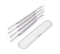 JIAHAO 4PCS Stainless Steel Ear Pick Remover Curette - Debrox Cleaner Earwax Removal Kit - Wax Remover Tool for Humans