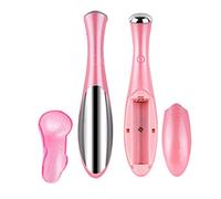 JIAHAO Electric Vibration Magic Facial Pen Eye Wrinkle Eraser Massager Massage Anti-aging Device (Pink)