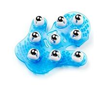 JIAHAO MP-6758 Palm Shaped Massage Glove Body Massager with 9 360-degree-roller Metal Roller Ball Beauty Body