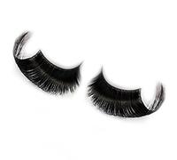 JIAHAO New Sexy Fun Ladies Styles Handmade Reusable Long Thick Fancy Party Feather False Eyelashes Makeup Eye Lashes (Black)