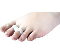 JiaHao Small Tail Toe Straightener Stretchers Separators Orthotics Spreading Gel Bunion Shield 2 Holes - 1 Pair