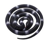 JIAHG 75" Long Rubber Snake Toy Realistic Plastic Snake Toy Kids Play Animal Snake Figure Halloween Pranks Tricky Toys Horror Decorations Lifelike Snake Toys for Garden Birds Pets Scary