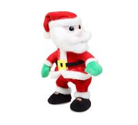 JIAHG Animated Singing Dancing Christmas Tabletop Figures with Saxophone Plush Santa Snowman Reindeer Standing Doll Ornamen Talking Repeat Musical Decoration Festive Gift