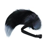 JIAHG Faux Fox Tail Belt, Plush Fur Waist Strap Accessory, Detachable with Adjustable Buckle, Soft Bag Charm & Cosplay Costume Piece for Women, Festival, Rave, Halloween Dress-Up, Photo Prop