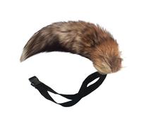 JIAHG Faux Fox Tail Belt, Plush Fur Waist Strap Accessory, Detachable with Adjustable Buckle, Soft Bag Charm & Cosplay Costume Piece for Women, Festival, Rave, Halloween Dress-Up, Photo Prop
