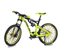 Jiahuade Bicycle Model Decorative Bicycle Miniature 1:10 (6.89 x 3.94 Inch) Collection Decorative Die-Cast Toy Mini Bend Bicycle Model Road Bike Mountain Bike (F)