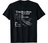 JIAJIAHONG Men's Technics School of Music Gifts Tee T-Shirt T-Shirt Balck Size XXL