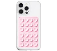 JiaJiuTong Anteel Silicone Suction Phone Case Mount (Light Pink, Max)