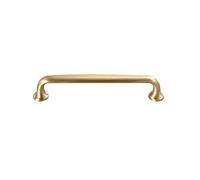 jiajulashou123 Solid Pure Copper Cabinet Handle Pulls Dresser Drawer Pulls Gold Wardrobe Door Knobs Kitchen Cupboard Handles Wardrobe Drawer Hardware Pull,for Furniture Handles(Hole Distance:128mm)