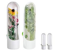 Jiakalamo 2pcs Herb Saver for Refrigerator,Fresh Cut Herb Keeper with Clear Front Lid,Cilantro Container,Fresh HerbKeeper for Parsley,Vegetable Storage,Keeps GreensFresh for 2-3 Weeks