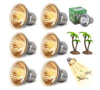Jiakalamo 75W Reptile Heat Lamp, UVA UVB Reptile Light Turtle Light Bulb, E27 Sunbathe Heat Lamp Bulbs Full Spectrum Lights Bulb for Reptil-e Amphibian Turtle Lizard Snake(Color:TypeA: 8pcs)
