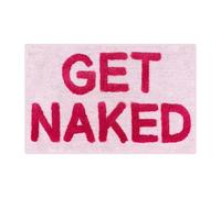 Jiakalamo Get-Naked Bath Mat,Cute Non Slip Bath Mats for Bathroom,Absorbent Pink Bathroom Rug,Microfiber Shower Mat for Bathtub Decor Mats,Washable Shower Floor Rug Apartment(60x40cm,Pink)