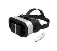 Jiakalamo VR Headset Universal Virtual Reality Goggles - Play Your Best Mobile Games 360 Movies with Soft & Comfortable New 3D VR Glasses with Controller(VR headset+handle)