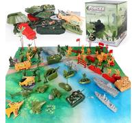 Jiakora Deluxe Military Soldier Playset With Aircrafts Helicopters Tanks Jiakora Multicolor