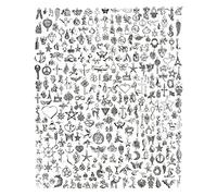 JIALEEY 300 PCS Wholesale Bulk Lots Jewelry Making Charms Mixed Smooth Tibetan Silver Alloy Charms Pendants DIY for Bracelet Necklace Jewelry Making and Crafting, Metal, alloy