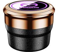 Jialet Car Ashtray for Mazda MX-5 NC/Mazda MX-5 ND, Automobile Smokeless Portable Multifunctional Ashtray with LED Lights Flame Retardant Self Extinguishing Ash Tray Car Accessories,A
