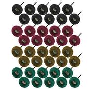 JIALUCONG Abrasive Polishing Buffing Wheel for Dremel - 40 Pieces 1/8 Inch Sanding Buffing Wheel - Polishing Wheel or Rotary Tool Accessories - Buffing Polishing Wheel Set