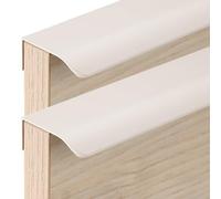 JIALUO0318 Aluminium Alloy Invisible Handles Furniture Pull Concealed Pull Kitchen Cupboard Handles Finger Edge Pull Knob Cabinet Handle Drawer Handles 2 Piece (Cashmere Grey,Length 1500mm)