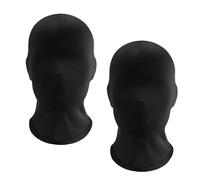 Jiamaohua 2Pcs Halloween Black Full Face Mask Black Morph Mask Faceless MasksBlack Full Face Cover Spandex Masks for Halloween Cosplay Party Costume Carnival Night Role Playing Unisex Men Adult Women