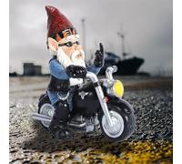 JIAMIAN Welcome Figurines, Funny Garden Gnomes Statue Dwarf, Resin Garden Figurine, for Lawn Yard Decoration, Polyresin, Full Color (Black)