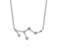 jiamiaoi Necklace for Women 12 Horoscope Necklace Leo 925 Sterling Silver Zodiac Sign 12 Constellation Necklace Astrology CZ Pendant Necklace Star Necklace Birthstone Necklace