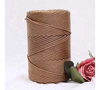 JIAMU 200m/roll 3mm Hollow Knitted Crochet Yarns For DIY Handbag Purse Basket Chunky Nylon Cord Polyester Thread Round Rope