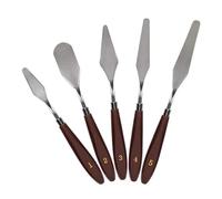 JIAMU 5Pcs Cake Scraper Cream Small Spatula Cake Decorating Smoothing Trowel Baking Tool Set Kitchen Supplies