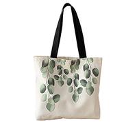 Jiamusi Canvas Tote Bag for Women Girls Kids school Shoulder Bag with zipper Work Beach Lunch Travel and Shopping Grocery Bag