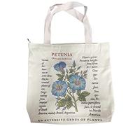 Jiamusi Floral Canvas Tote Bag Botanical Shopping Bag Aesthetic Flower Tote Bag Canvas Grocery Bag for Women Girl Trendy School Tote